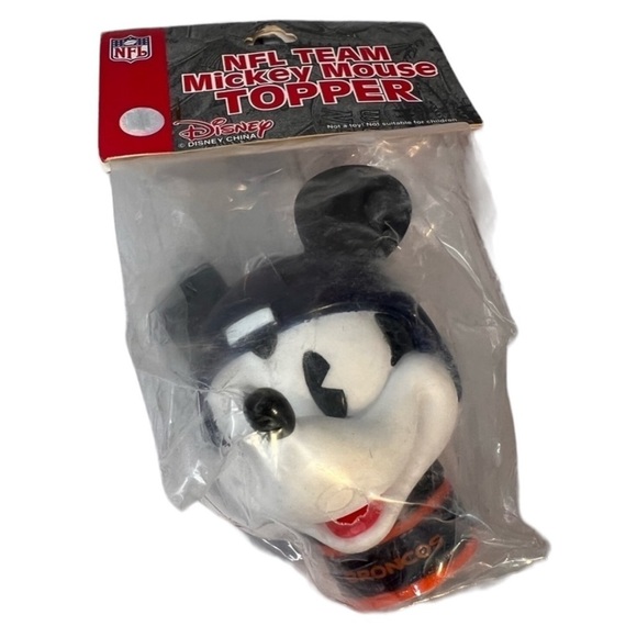 NWT NFL Denver Broncos Mickey Mouse Topper - Picture 1 of 9